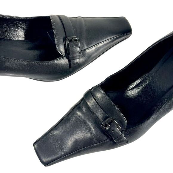 Gucci Pumps Size 37C IT / Sz 7 US Black Leather Slip-On - Picture 3 of 12